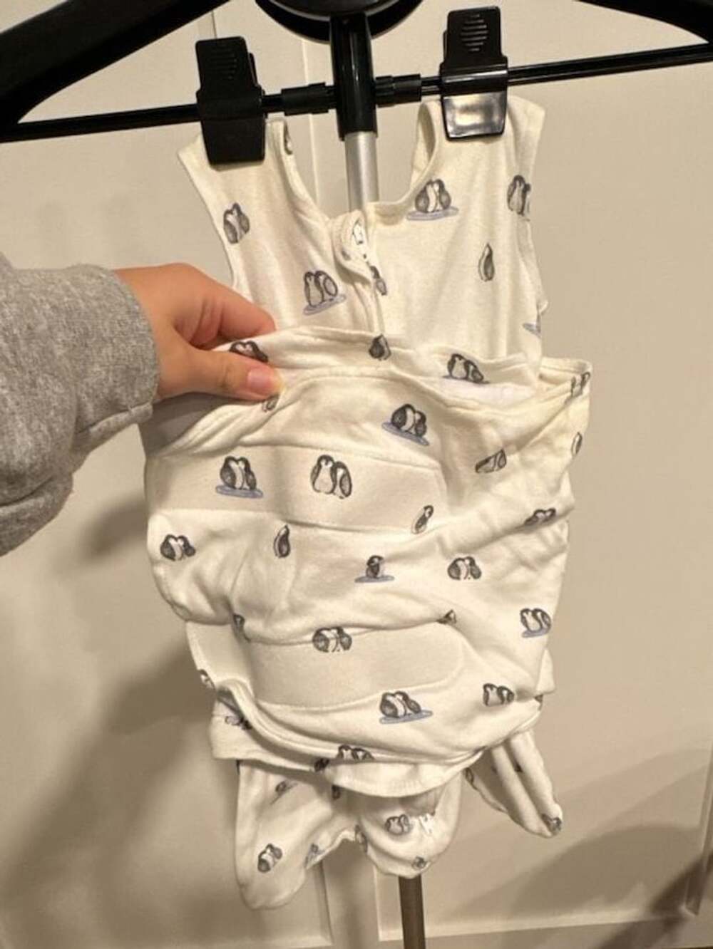 Halo SleepSack Swaddle Size NB/0-3M Penguin Print Cotton